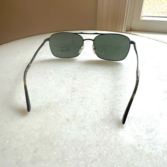 PERSOL RECTANGULAR SUNGLASSES PO2454S 1078/31 MATTE BLACK 60MM 2454 - Picture 3 of 12